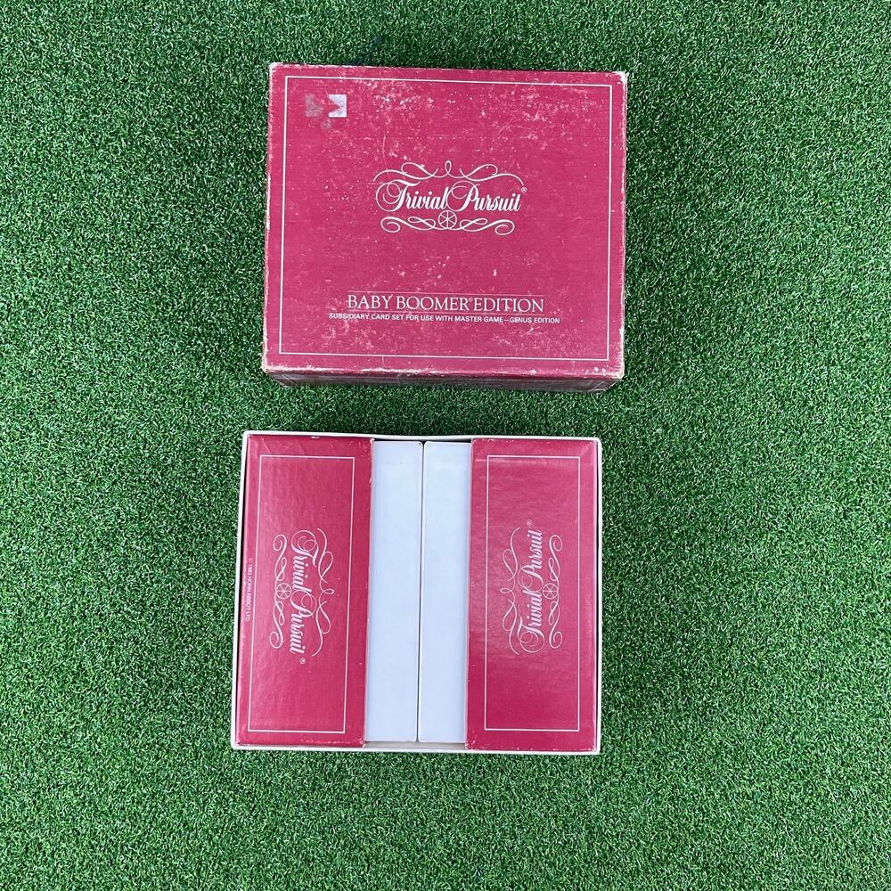 Trivial Pursuit Baby Boomer Edition Subsidiary Card Set Use With the Master Game